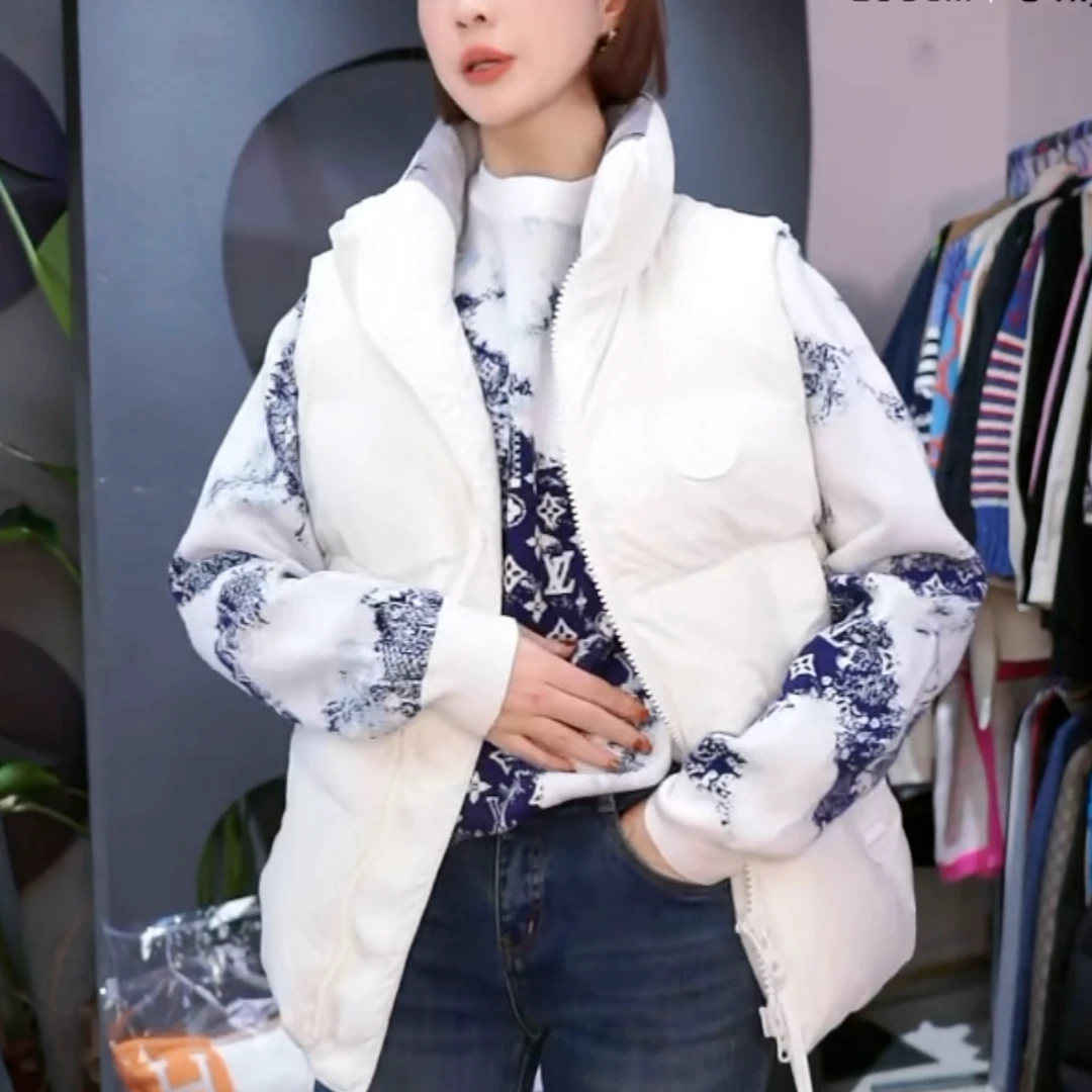 99新 加拿大鹅 积分-288/汤/P205117727/白色 徽标立领防水马甲