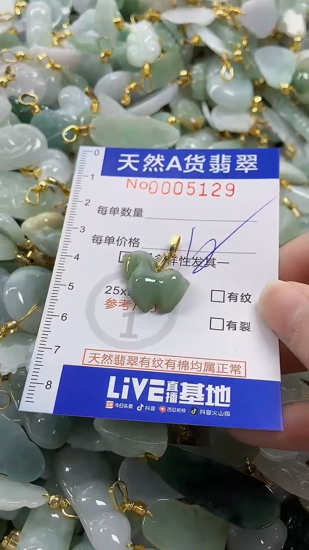 颈饰未镶嵌翡翠纯天然货翡翠