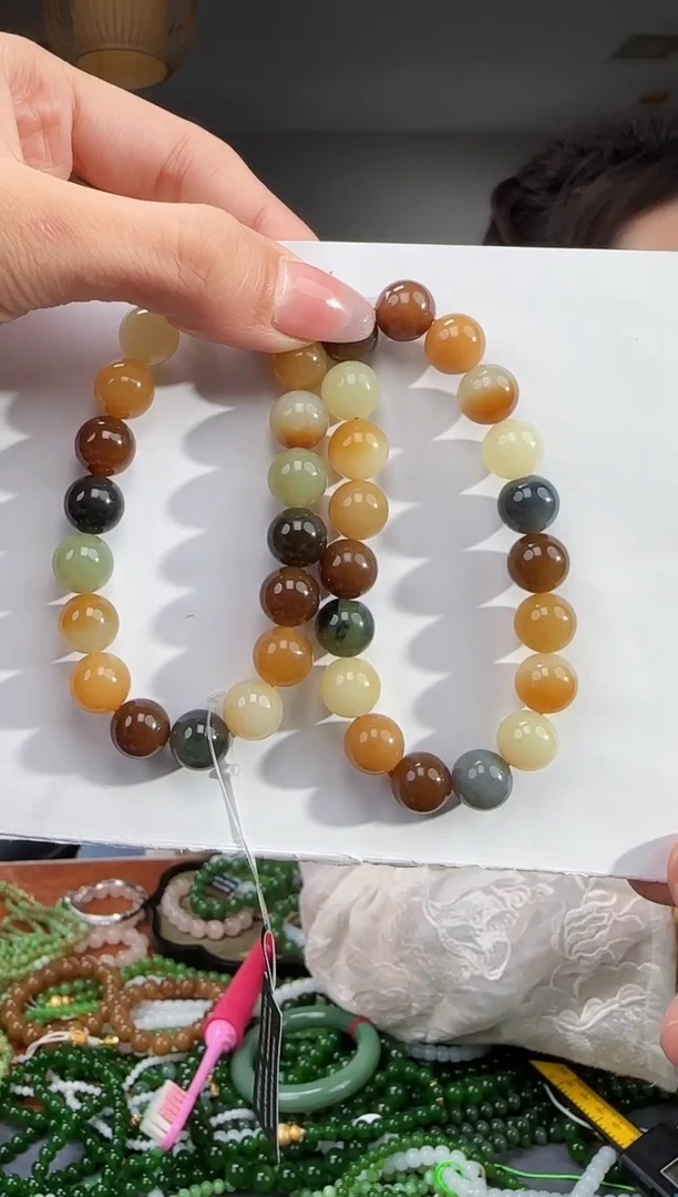 未镶嵌手链和田玉多样性发货拍一发一 糖白多的