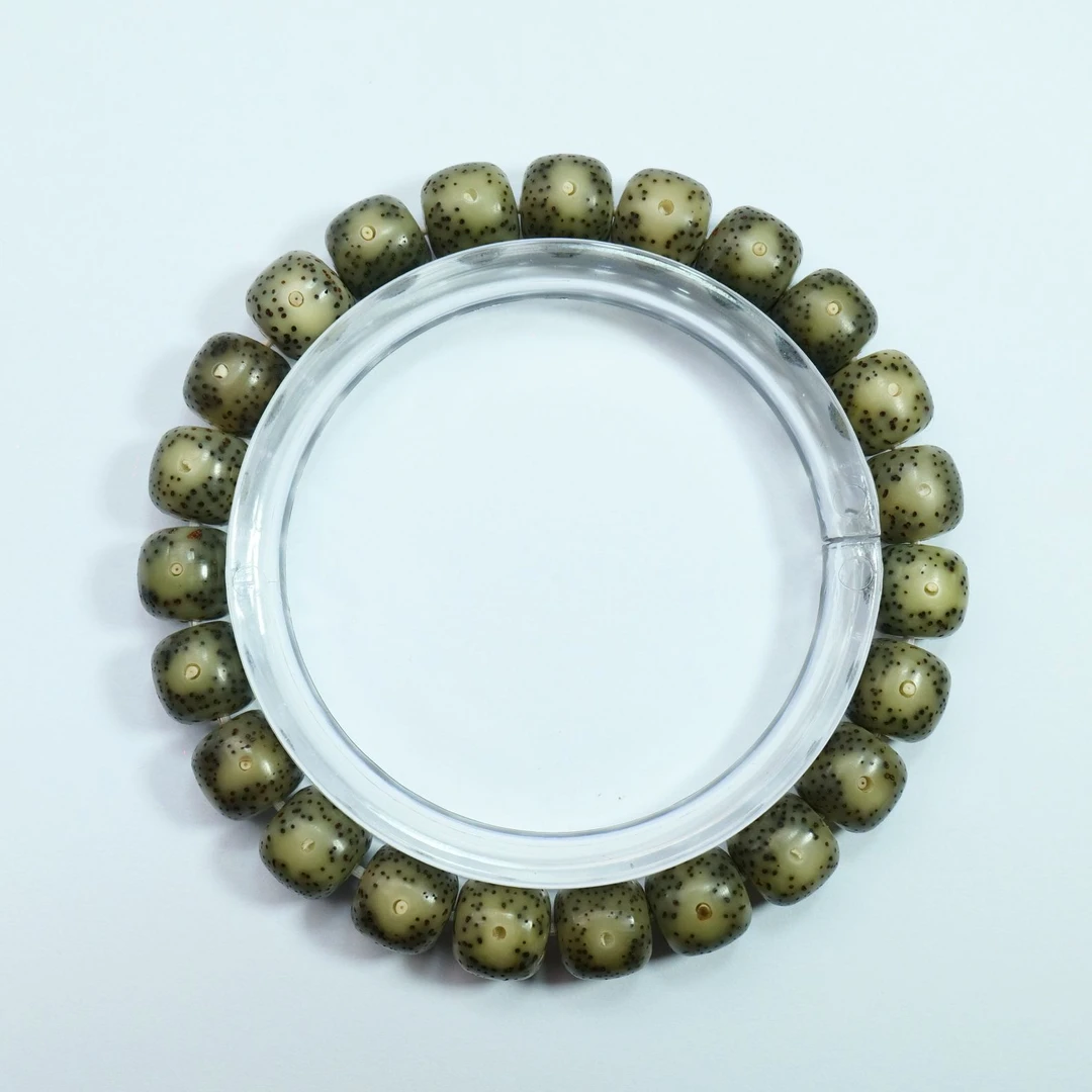 27号：[景艺星月]手串10×9mm绿冰大眼高冰高透[一物一图]