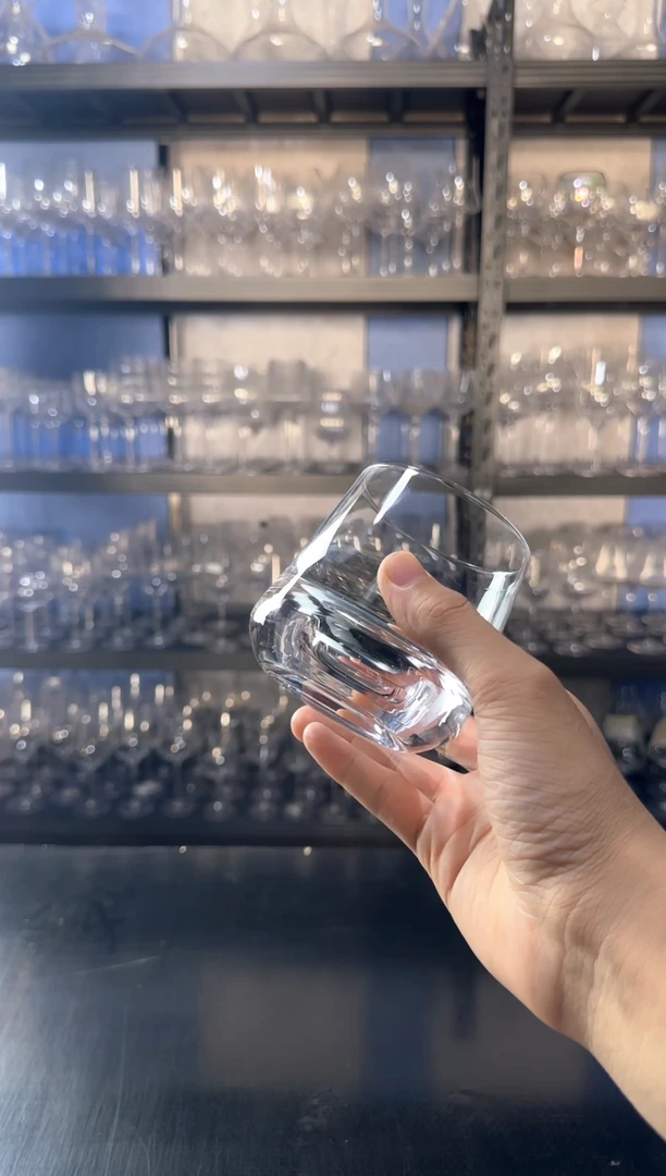 水晶玻璃无盖款无铅水晶威士忌杯