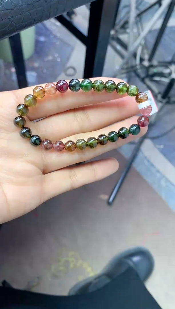 未镶嵌手串碧玺多样性发一条