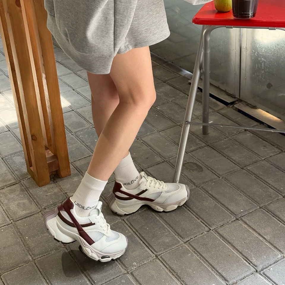 【断码清仓】厚底拼色夏季老爹鞋时尚休闲鞋舒适阿甘鞋 MSBE 1910