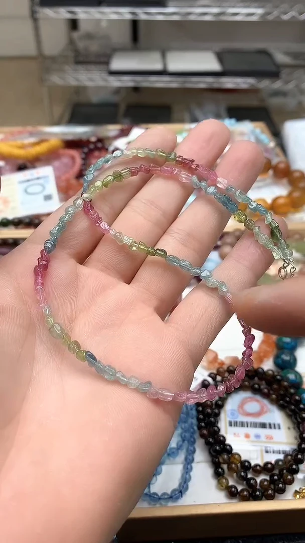 【闪购商品】碧玺颈饰未镶嵌多样性发一89