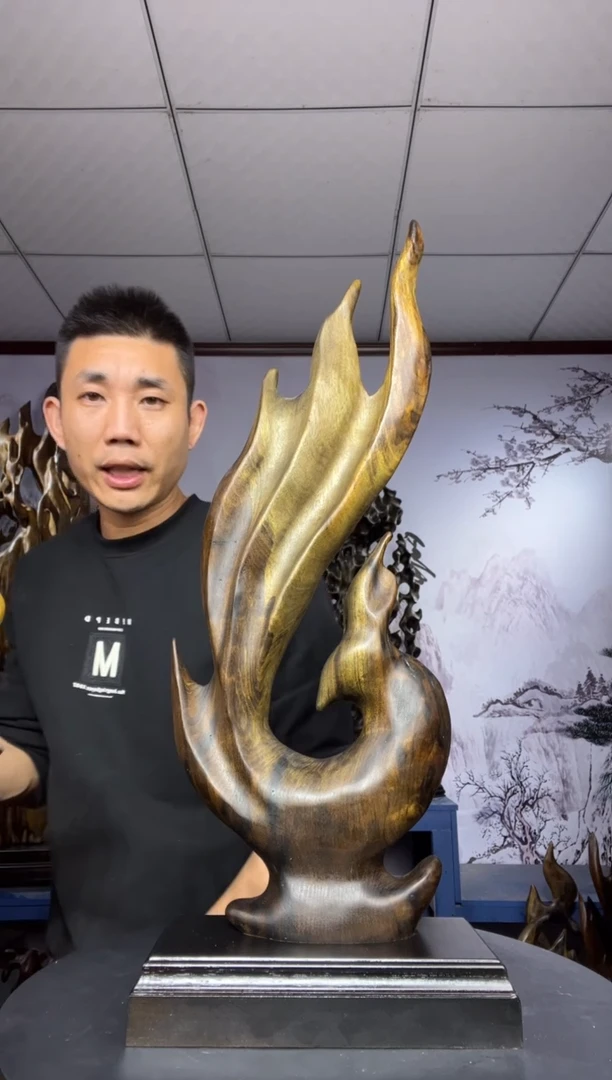 金丝楠木雕款明金丝楠木工艺品摆件