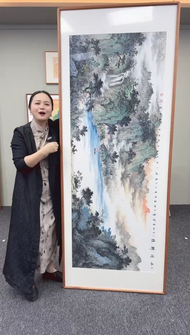 国画?***?山河锦绣210*80