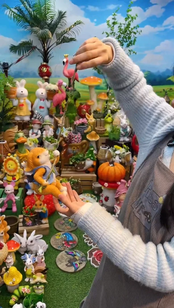 【闪购商品】红陶花园庭院摆件&000&