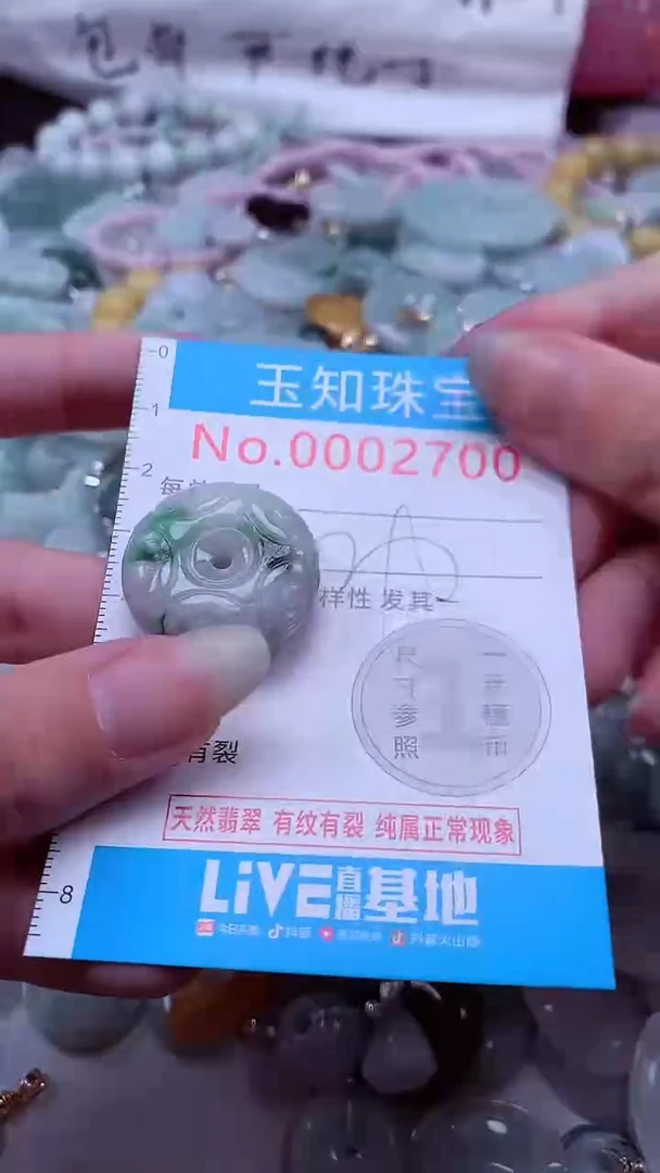 翡翠未镶嵌吊坠(不含链)2700