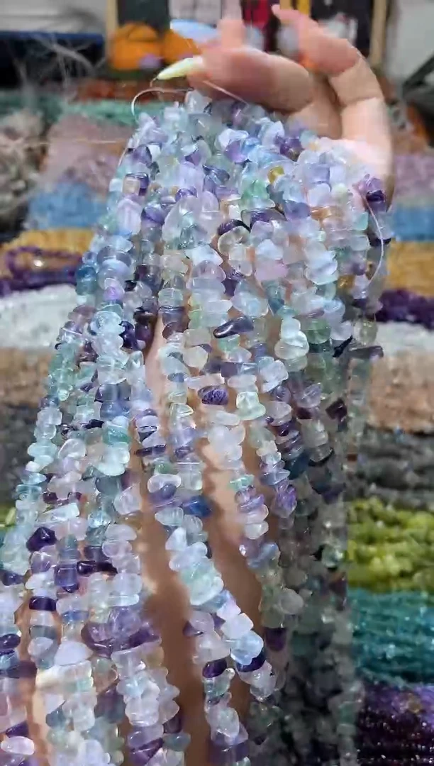 水晶珠宝半成品未镶嵌浅萤