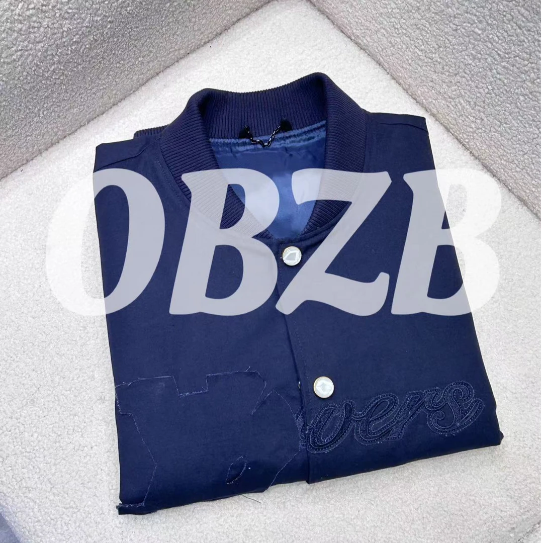 OBZB【L深蓝色外套】蓝色外套单排扣宽松舒适百搭休闲1002