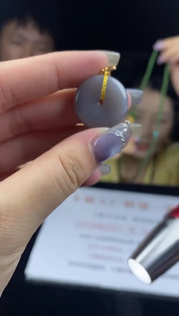 和田玉银S925镶嵌吊坠(不含链)吊坠-D6020