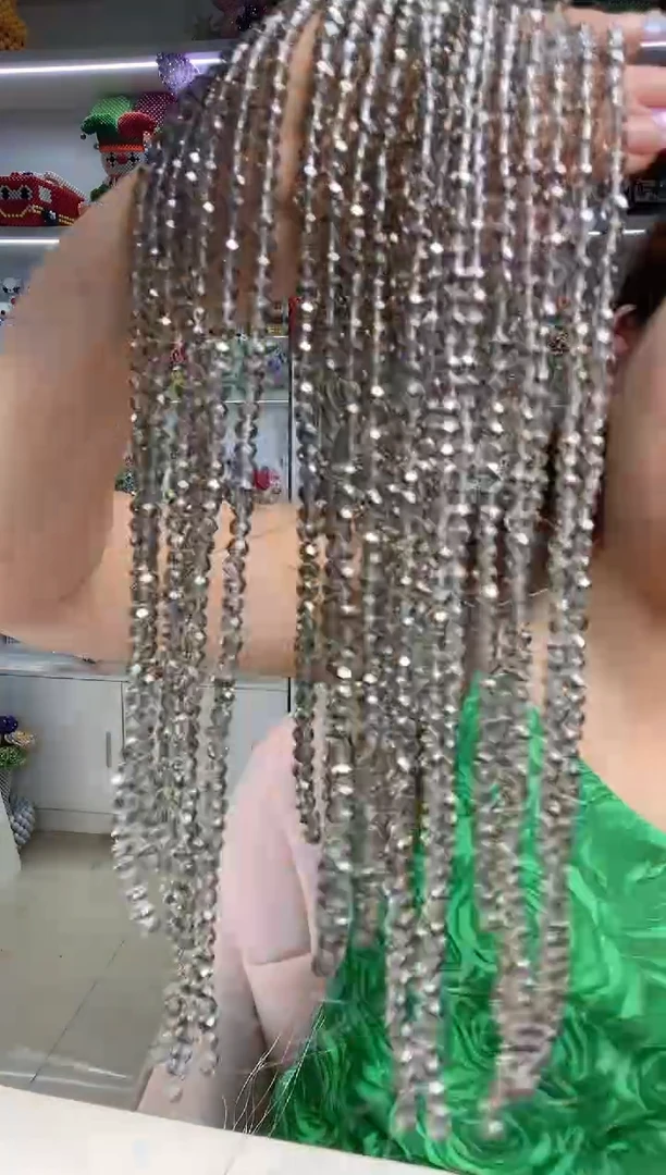 玻璃1416卡6水晶镀ab高级灰色10条