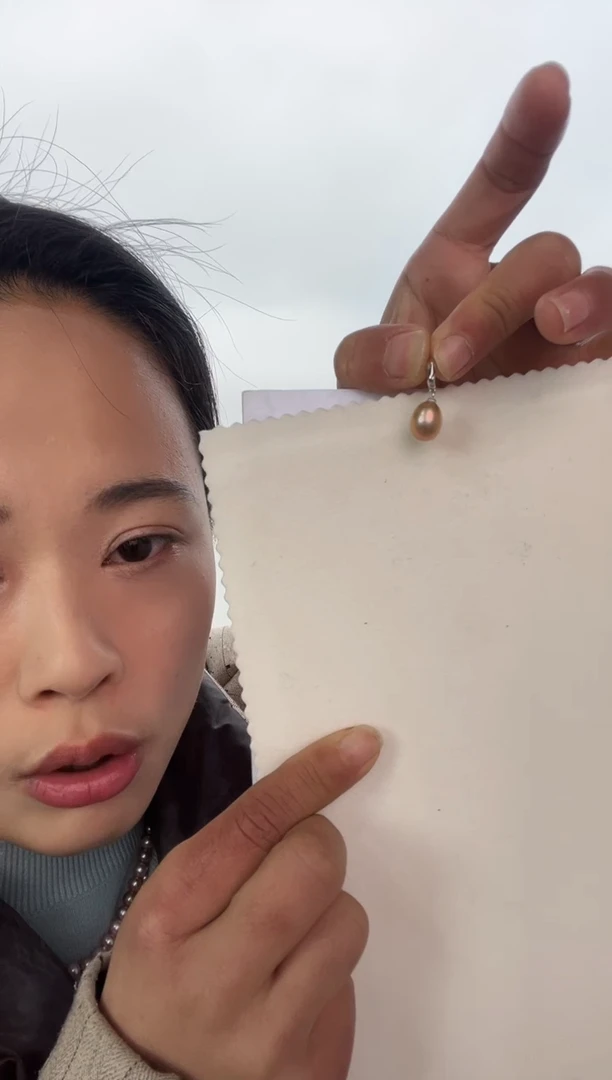 【闪购商品】淡水珍珠吊坠(不含链)银S925镶嵌吊坠