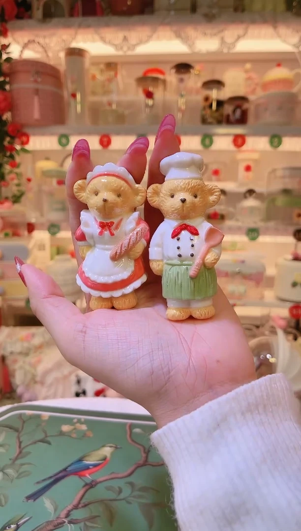 小熊冰箱贴2个——手工制作品质好！