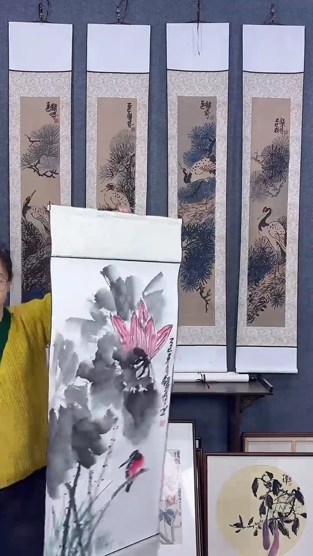 国画120*45吴铁成作品