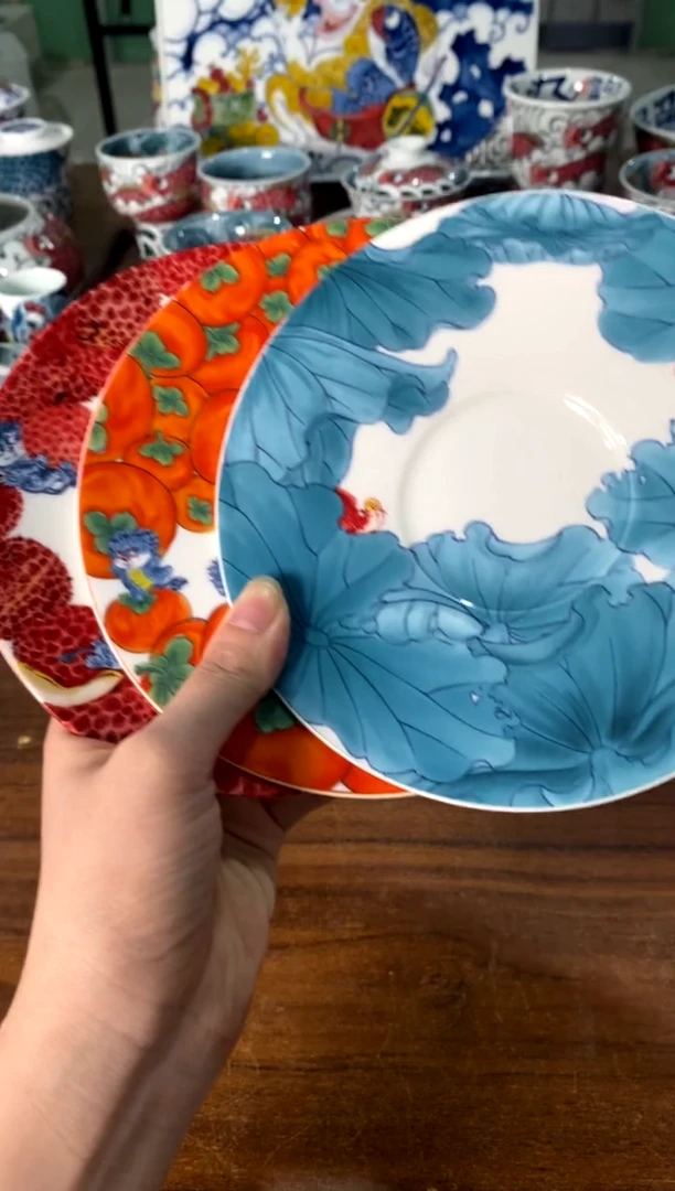 茶具[直播间福利价]3个盘子