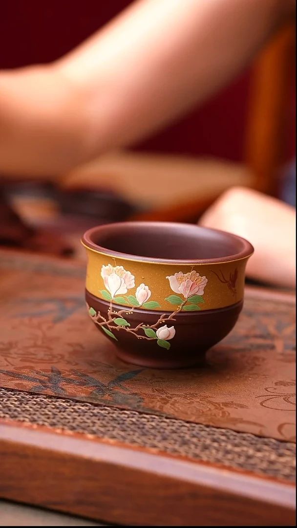 茶杯紫砂原矿紫砂杯