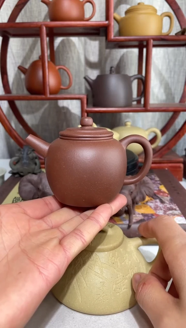 【闪购商品】紫砂茶壶台西底槽青怀月145cc 电窑