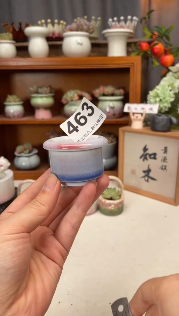 瓷片463知木小芳花盆