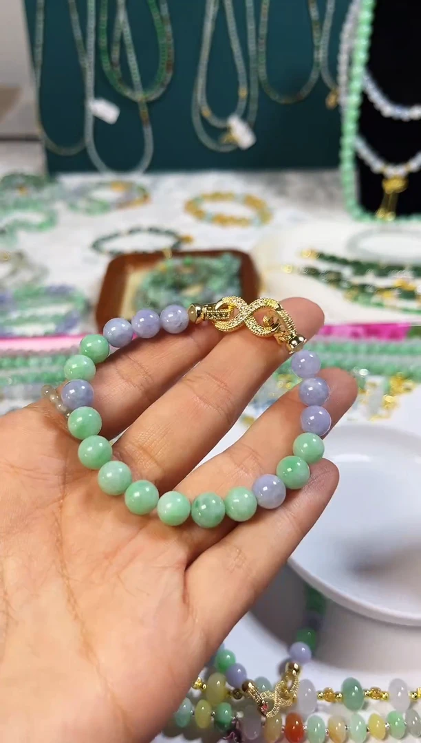 未镶嵌手链翡翠翡翠珠链少部分有瑕疵8