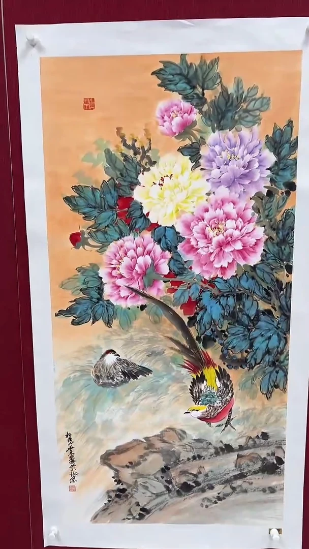 国画柳晓叶绘画8pc花鸟