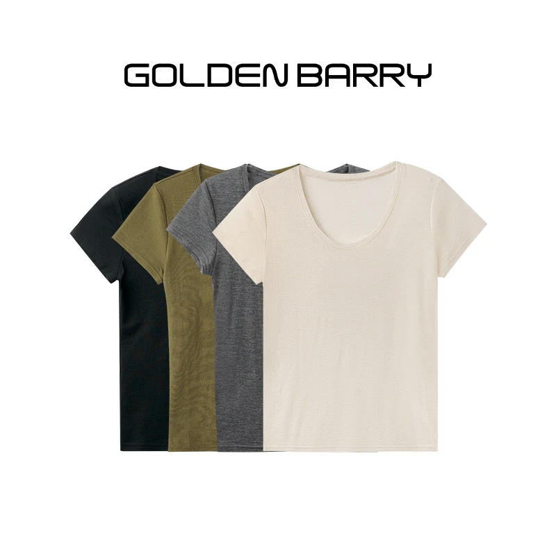 GOLDENBARRY201943羊毛打底短袖