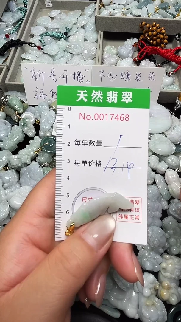 翡翠未镶嵌吊坠(不含链)7468