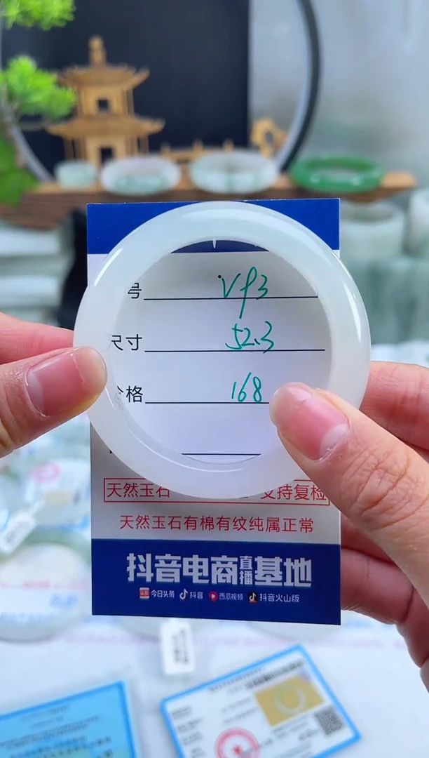 未镶嵌首饰石英质玉（天山翠）93