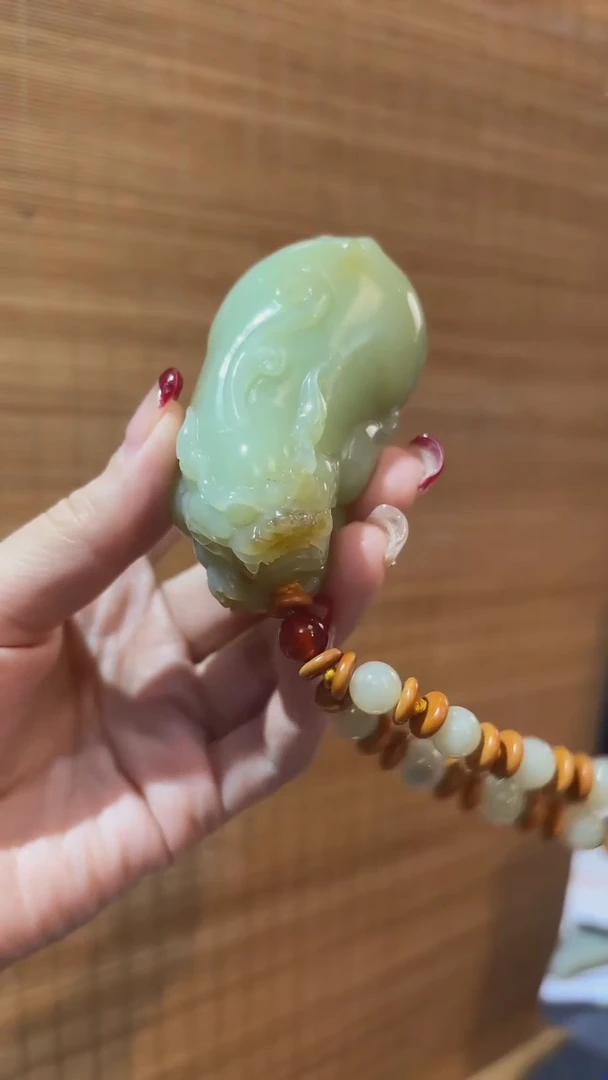 【闪购商品】和田玉手把未镶嵌貔貅