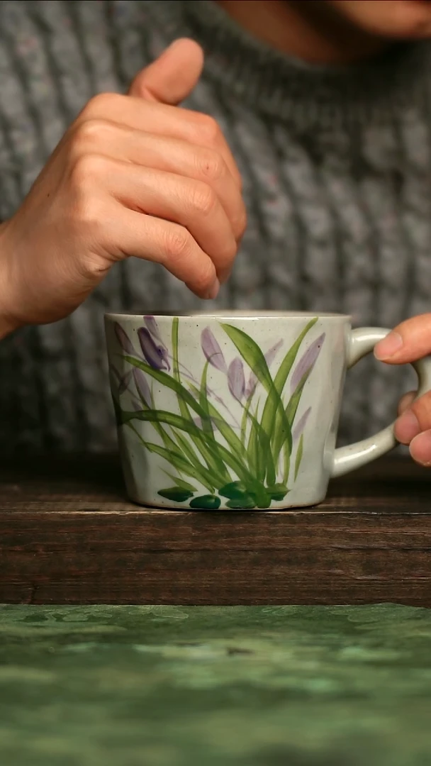 青诗集手工手绘瓷器