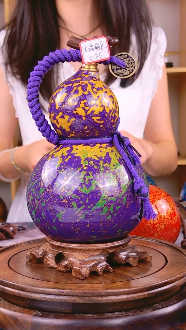 125大漆工艺酒葫芦，买葫芦就是买福禄