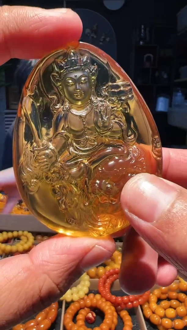 未镶嵌琥珀手链挂件