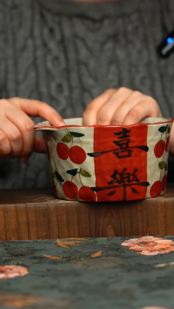 杯釉下彩手工手绘同款陶器