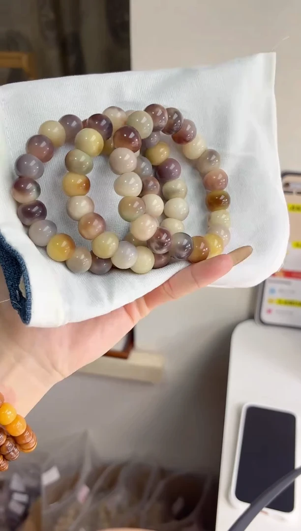 手串菩提根/象牙果沐i25紫美人胖墩儿蒜瓣大肠14mm手串