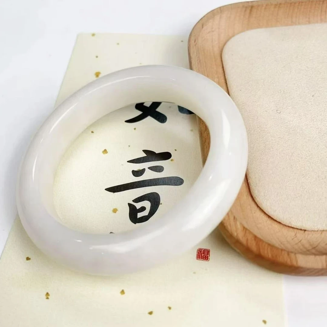 【主播专属宠粉福利】简约大气汉白玉手镯