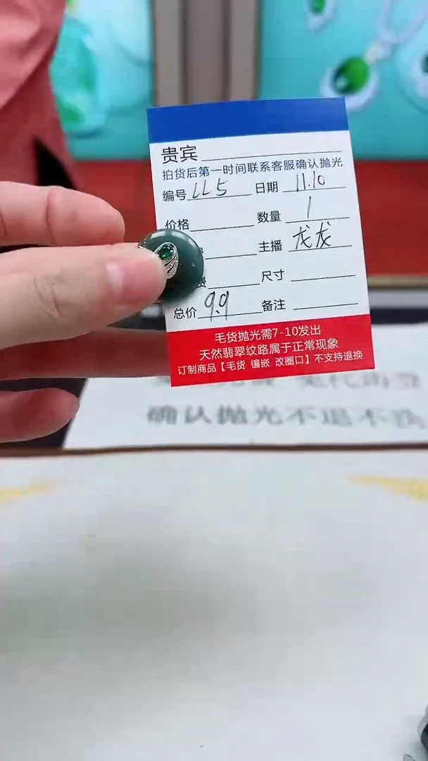 颈饰未镶嵌翡翠LL5翡翠吊坠-多样性发其一