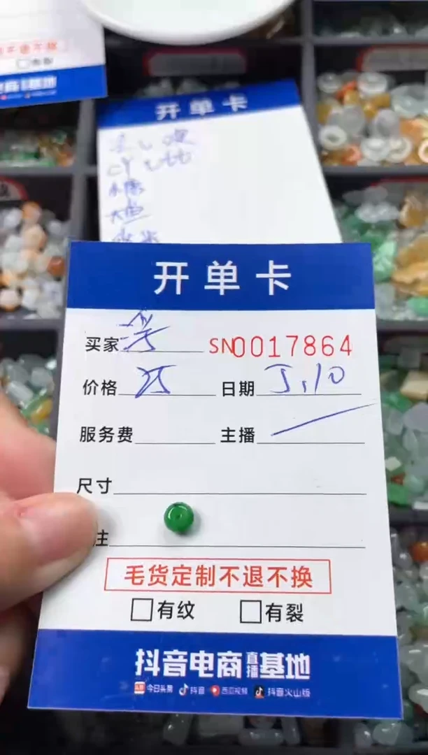 翡翠未镶嵌颈饰00017864