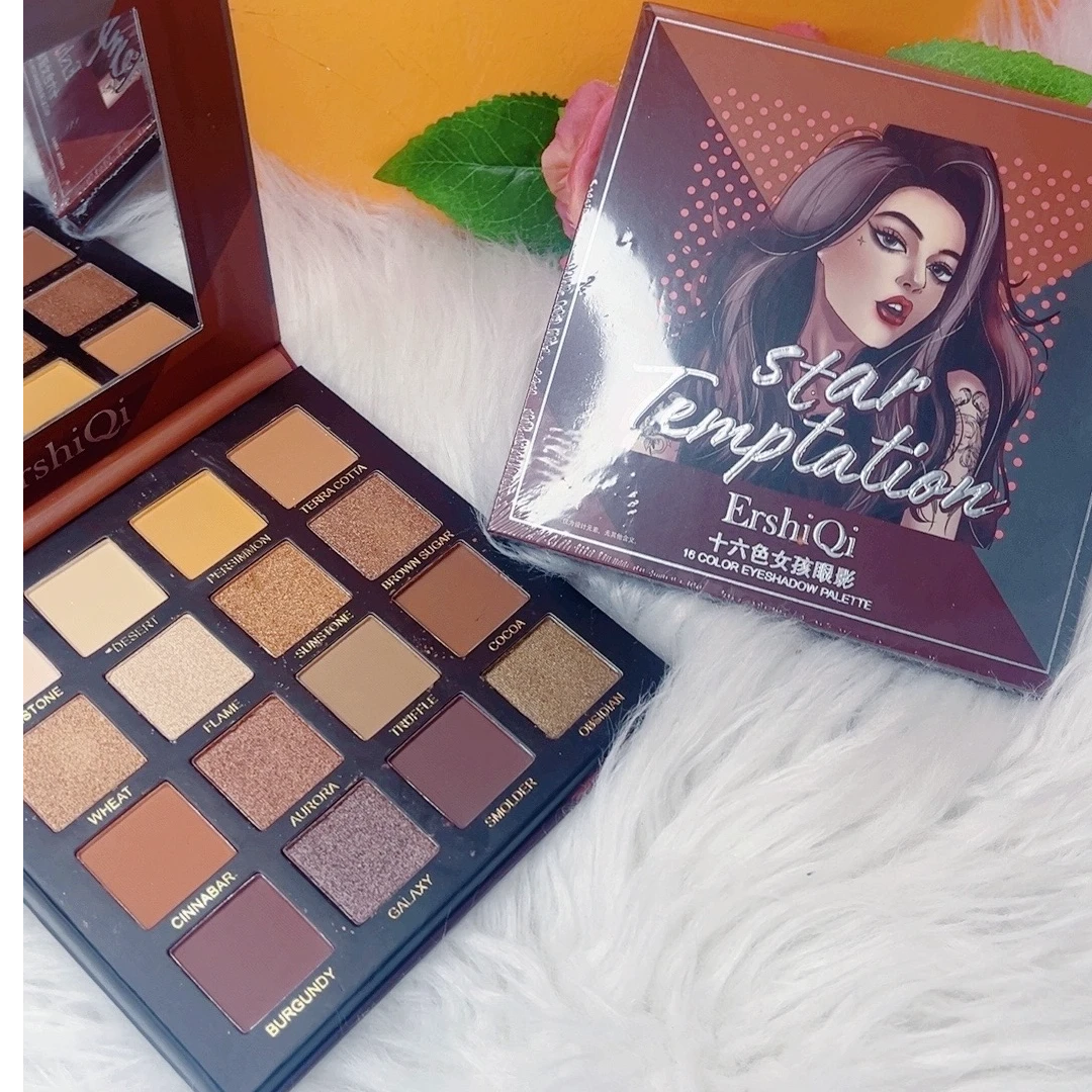 【新疆包邮】眼影初学者新款16色防水哑光珠光眼影16rag yanying