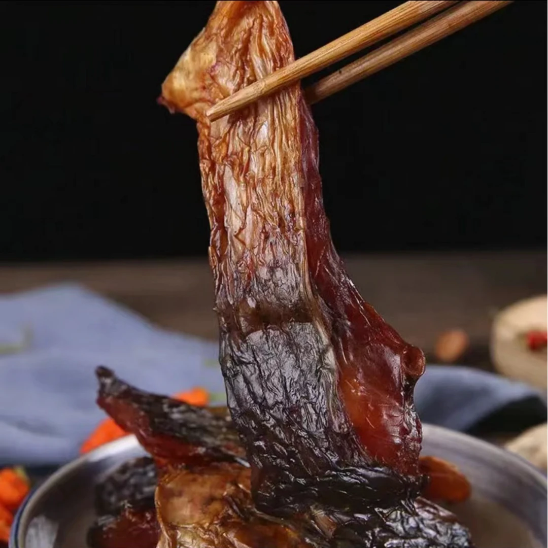 湘蚩味新化湘蚩味柴火烟熏坨子鱼干鱼块农家特产500克装