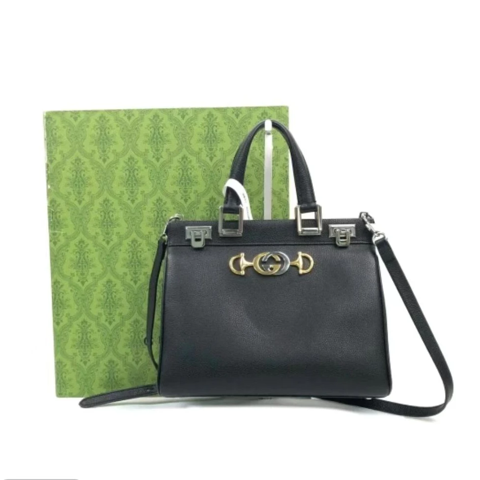 99新 GUCCI/古驰 鸳鸯扣zumi 单肩包手提包/理理