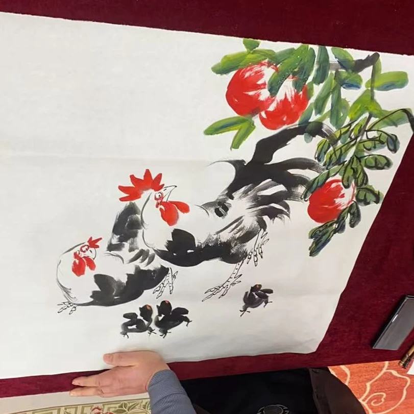 窗展示/文舒文化/绘画/崔晓军老师/宣纸国画/有证书/不带框