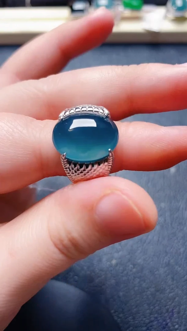 银S925镶嵌戒指翡翠1111