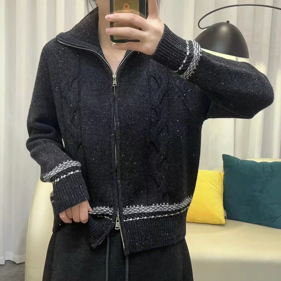 【都市小香】100%纯羊毛  休闲百搭秋冬必备加厚羊毛衫60-D075