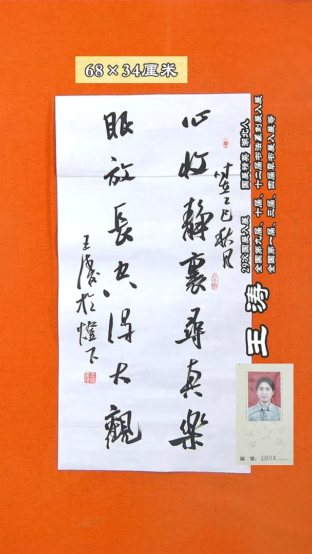 书法685D王涛书法作品