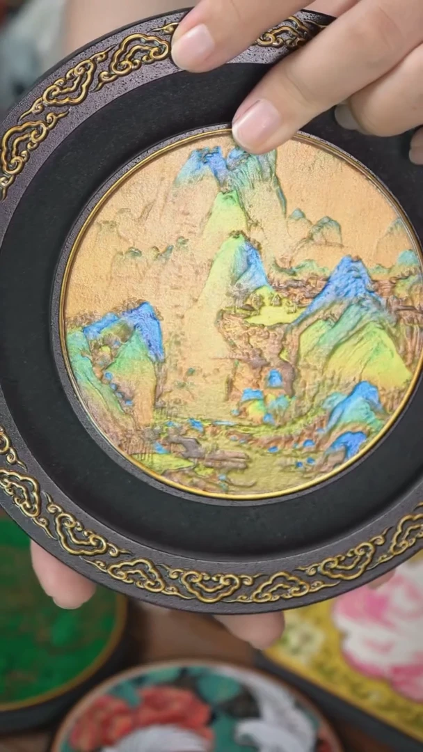 壹藏贰宝千里江山图小壶承