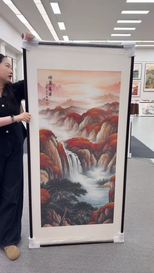 国画手绘 鸿运当头 172*85