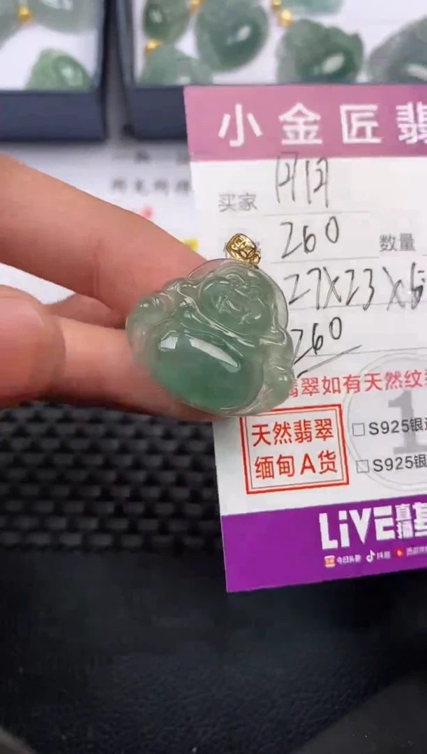 【闪购商品】翡翠颈饰18K金镶嵌·