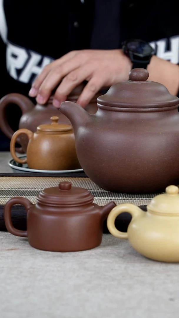 【闪购商品】紫砂茶壶原矿四号井老紫泥莲子1100cc