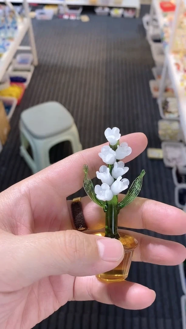 琉璃手工艺品盆栽