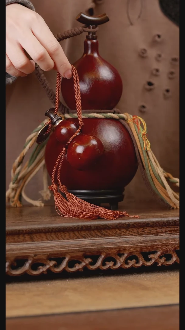 292号精品天然大漆酒葫芦一物一拍~